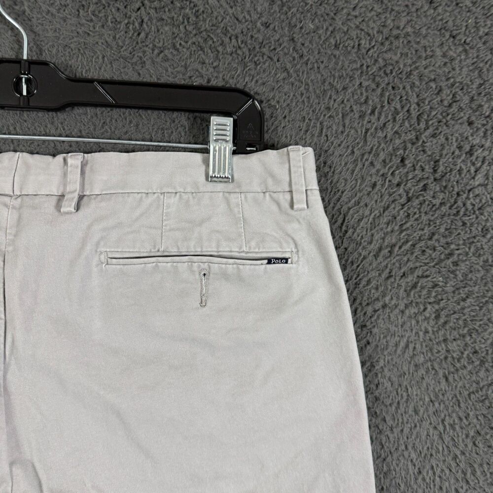Polo Ralph Lauren Pants Mens 34x30 Gray Slim Fit Stretch Chino Preppy Casual - Picture 9 of 15